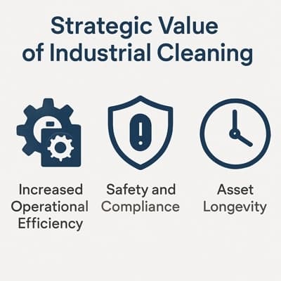 infografica valutazione per pulizie nelle industrie