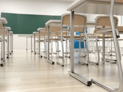 l'aula di una scuola